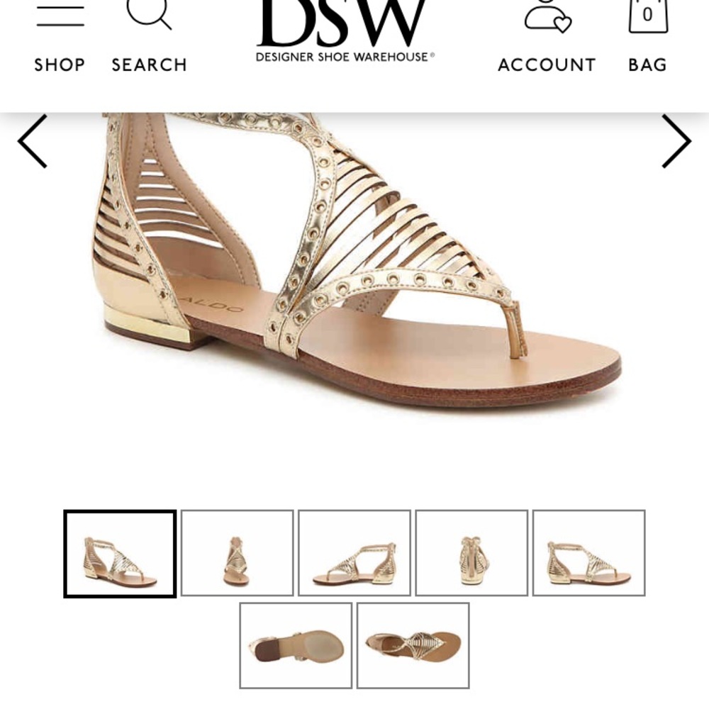 Aldo Women’s Gold Gladiator sandal